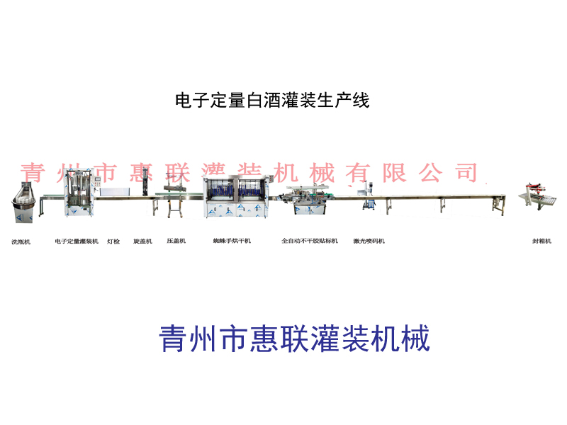 电子定量白酒灌装生产线